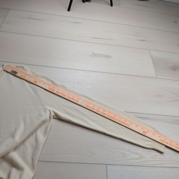 Club Room 2-Ply Cashmere Sweater Mens Medium Estate V Neck Beige - Picture 6 of 9